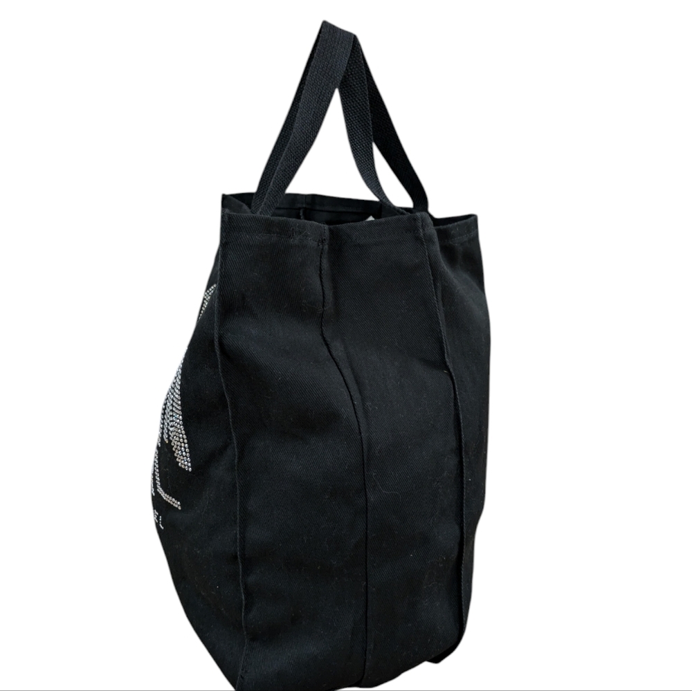 Billy Joel Bling Uptown Girl Black Tote Bag - Picture 4 of 10